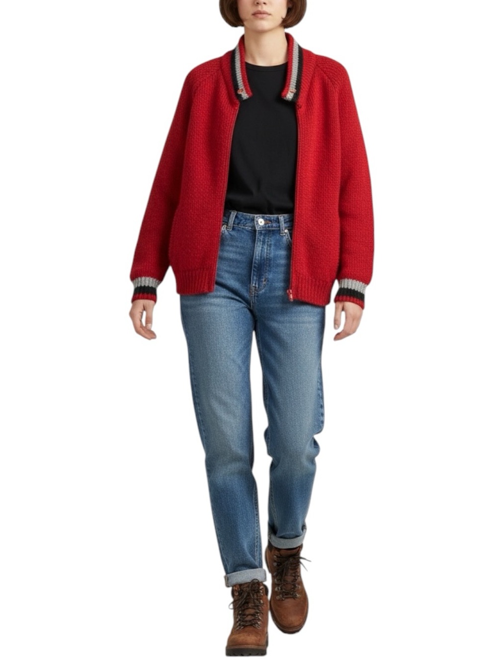 NAN DORSEY Vintage Zip Up Sweater w/ Button Neck Size 12 — VINTAGE SWEETNESS!!!